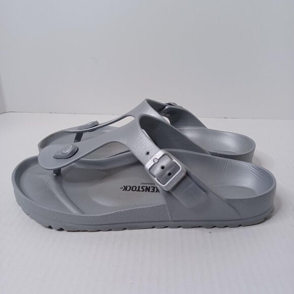 Birkenstock Gizeh EVA Sandals Womens Size 8 EU 39 Gray Made in Germany Vacation - Picture 5 of 12